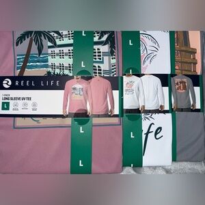 Reel Life Men's Long Sleeve UV Swim Rash Guard